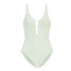 Andie Swim The Romana One Piece Swimsuit Medium
Pistachio Green